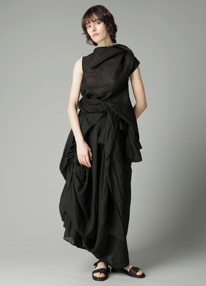 Ra LAWN DRAPED SKIRT