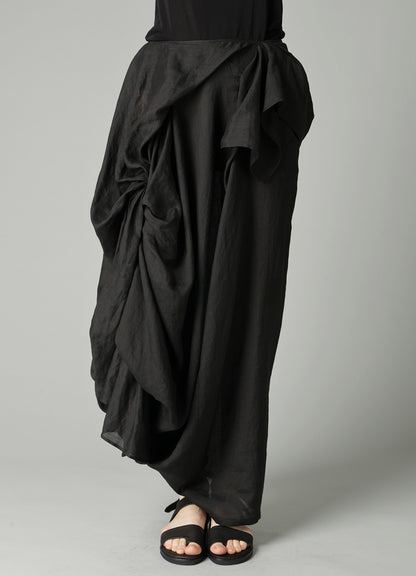 Ra LAWN DRAPED SKIRT