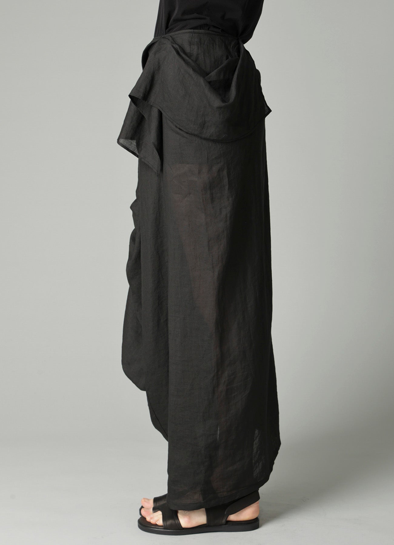 Ra LAWN DRAPED SKIRT