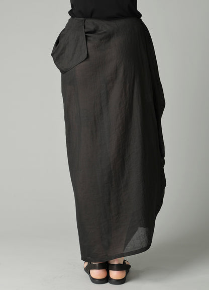 Ra LAWN DRAPED SKIRT