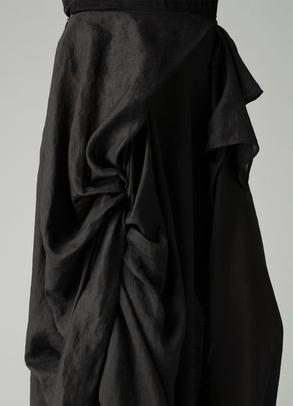 Ra LAWN DRAPED SKIRT