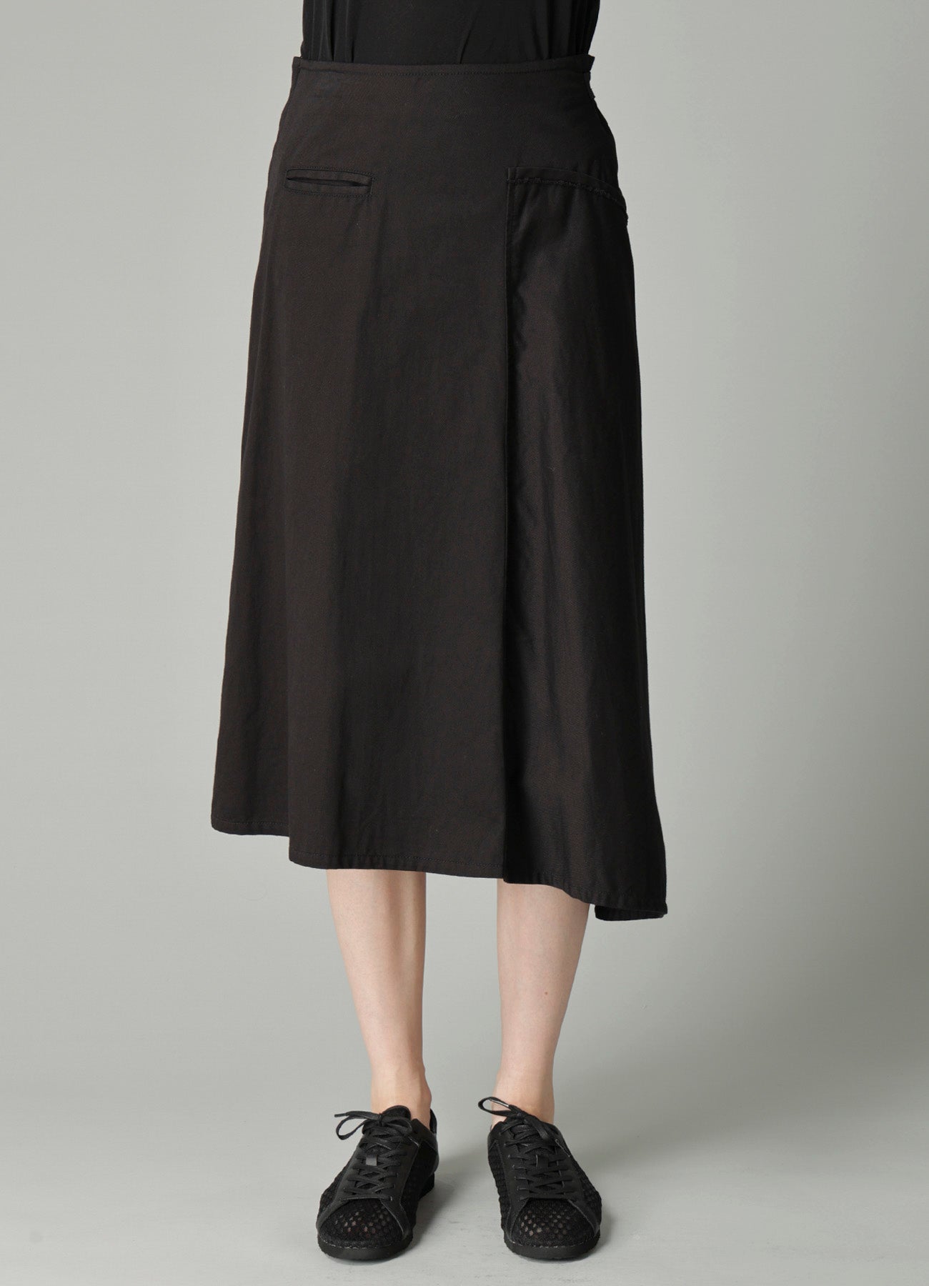 TWILL LB DRAPED D SKIRT