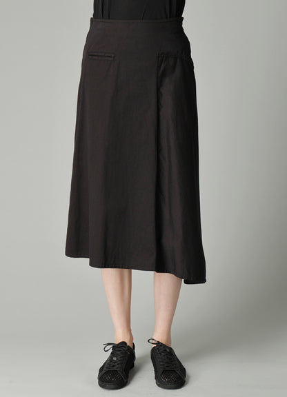 TWILL LB DRAPED D SKIRT