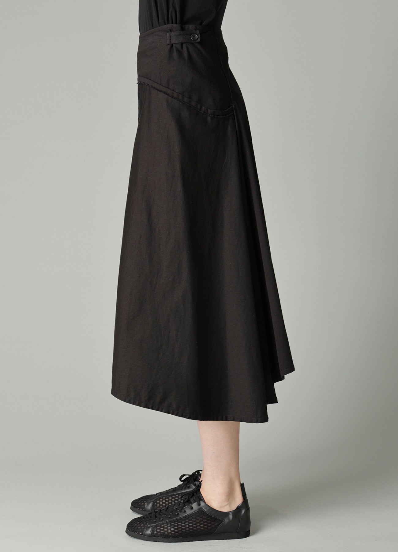 TWILL LB DRAPED D SKIRT