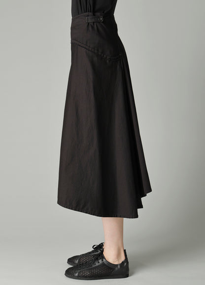 TWILL LB DRAPED D SKIRT