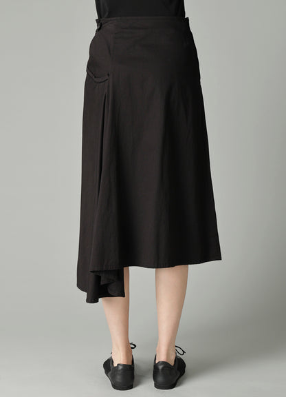 TWILL LB DRAPED D SKIRT