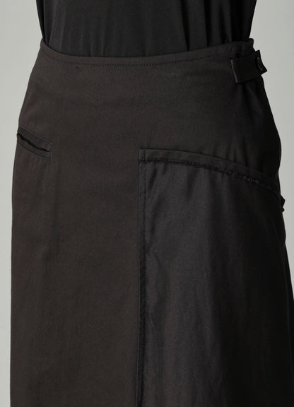 TWILL LB DRAPED D SKIRT