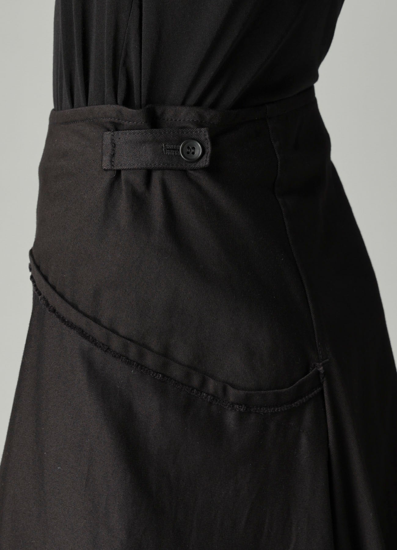TWILL LB DRAPED D SKIRT