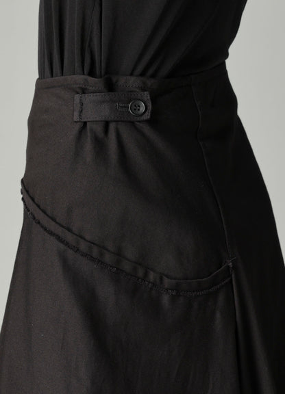 TWILL LB DRAPED D SKIRT