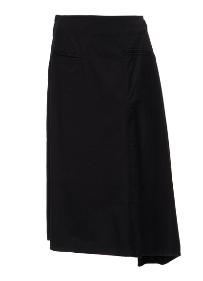 TWILL LB DRAPED D SKIRT