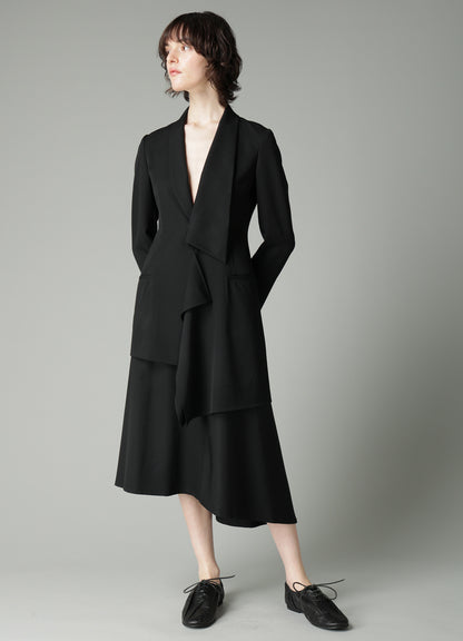 GABARDINE LB DRAPED D SKIRT