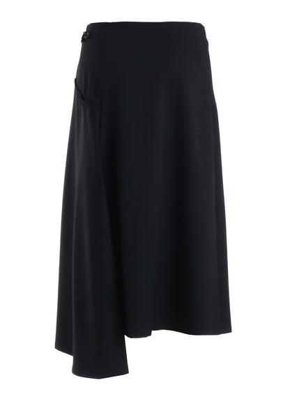 GABARDINE LB DRAPED D SKIRT