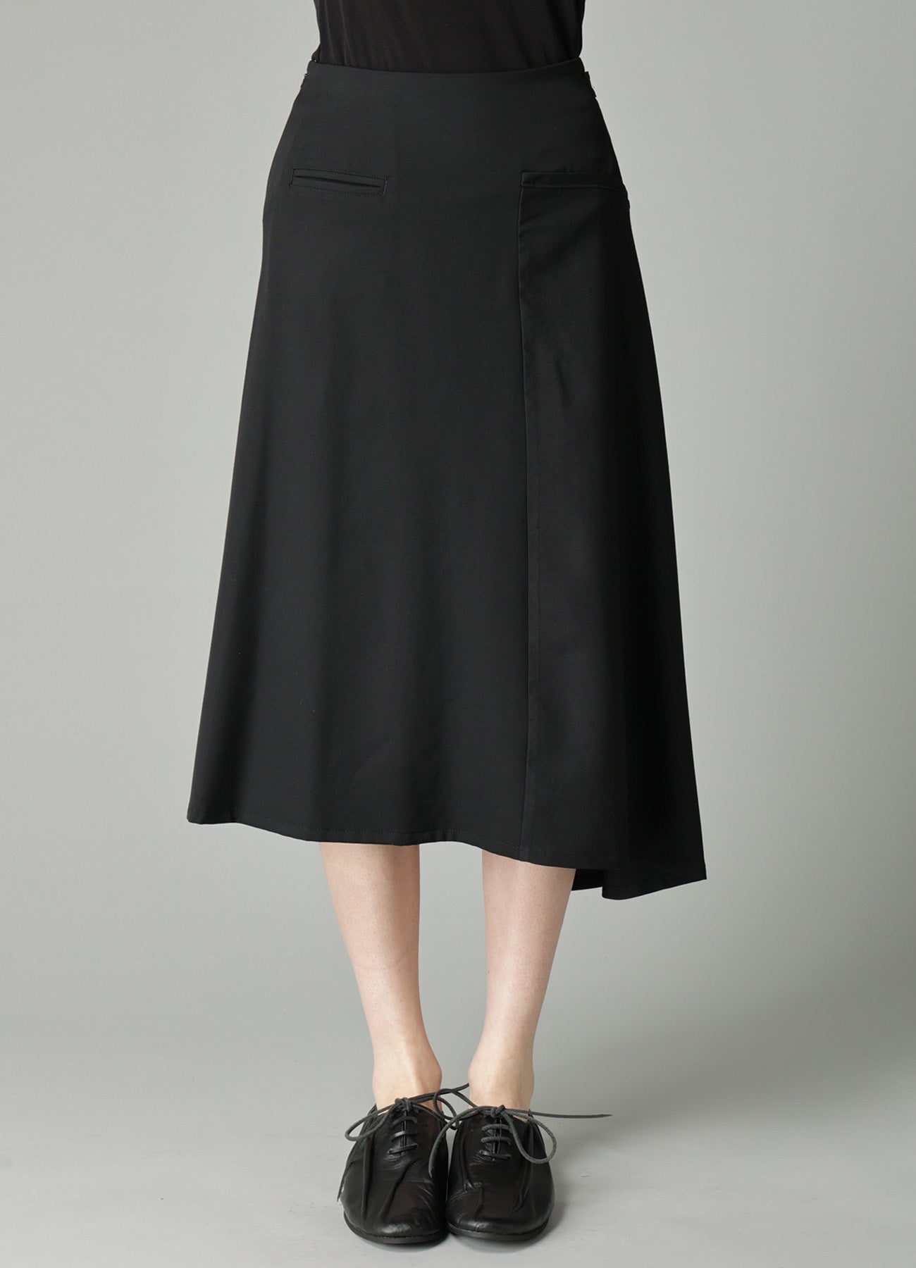 GABARDINE LB DRAPED D SKIRT