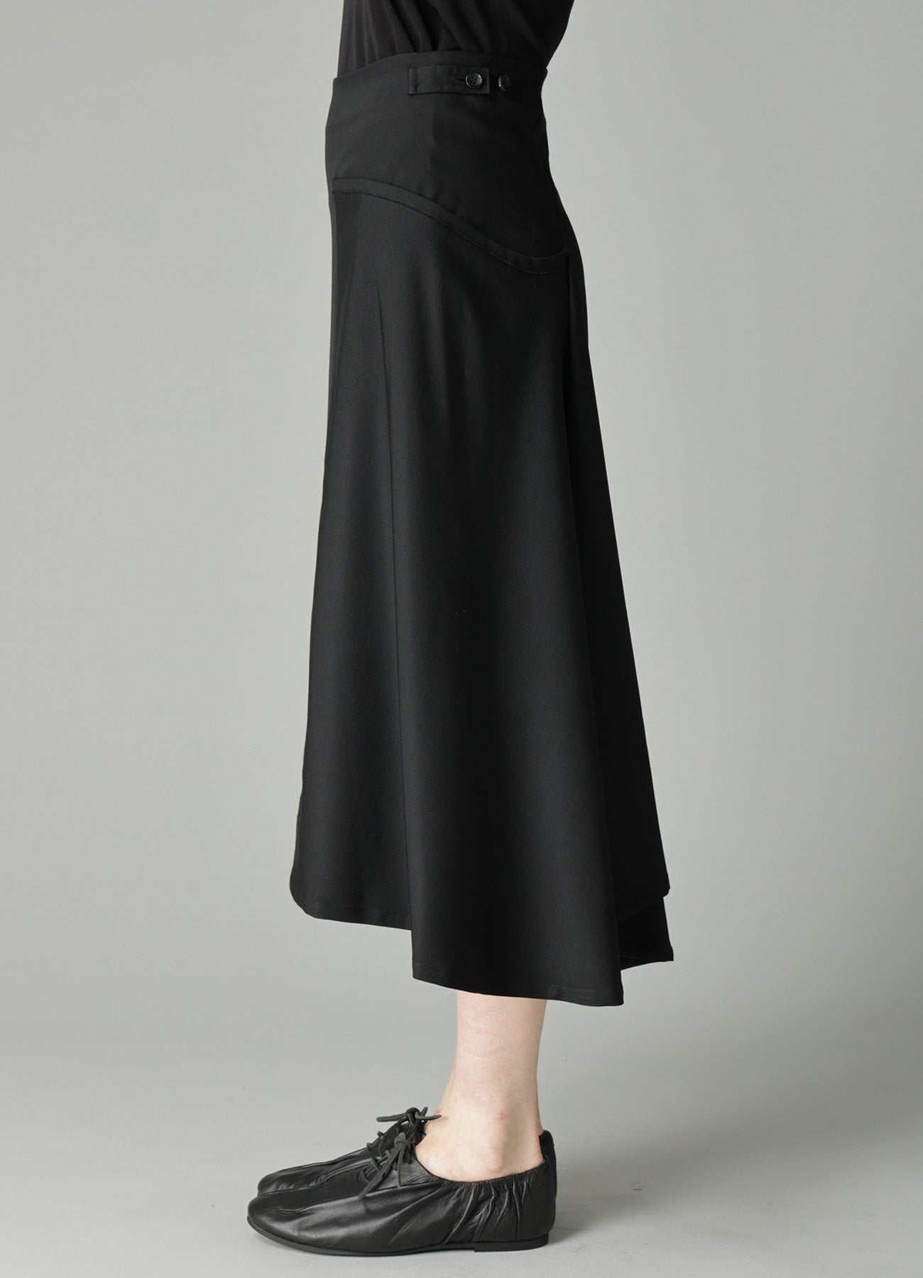 GABARDINE LB DRAPED D SKIRT