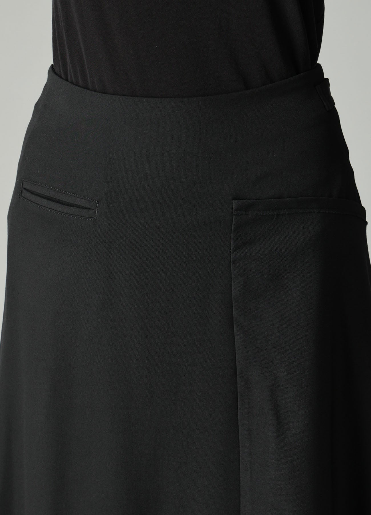GABARDINE LB DRAPED D SKIRT