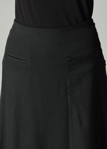 GABARDINE LB DRAPED D SKIRT