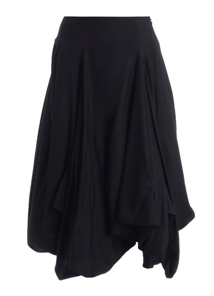 VISCOSE TWILL PANEL BALLOON SKIRT