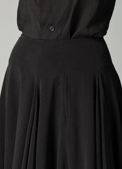 Ta/Pe CREPE DE CHINE PANEL BALLOON SKIRT