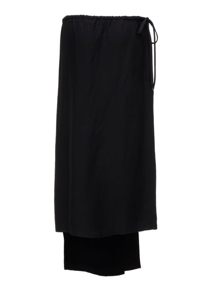 VISCOSE TWILL 3 LAYER SKIRT