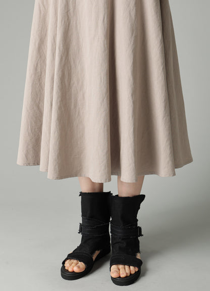 C/Li POPLIN GATHER PETTICOAT SKIRT