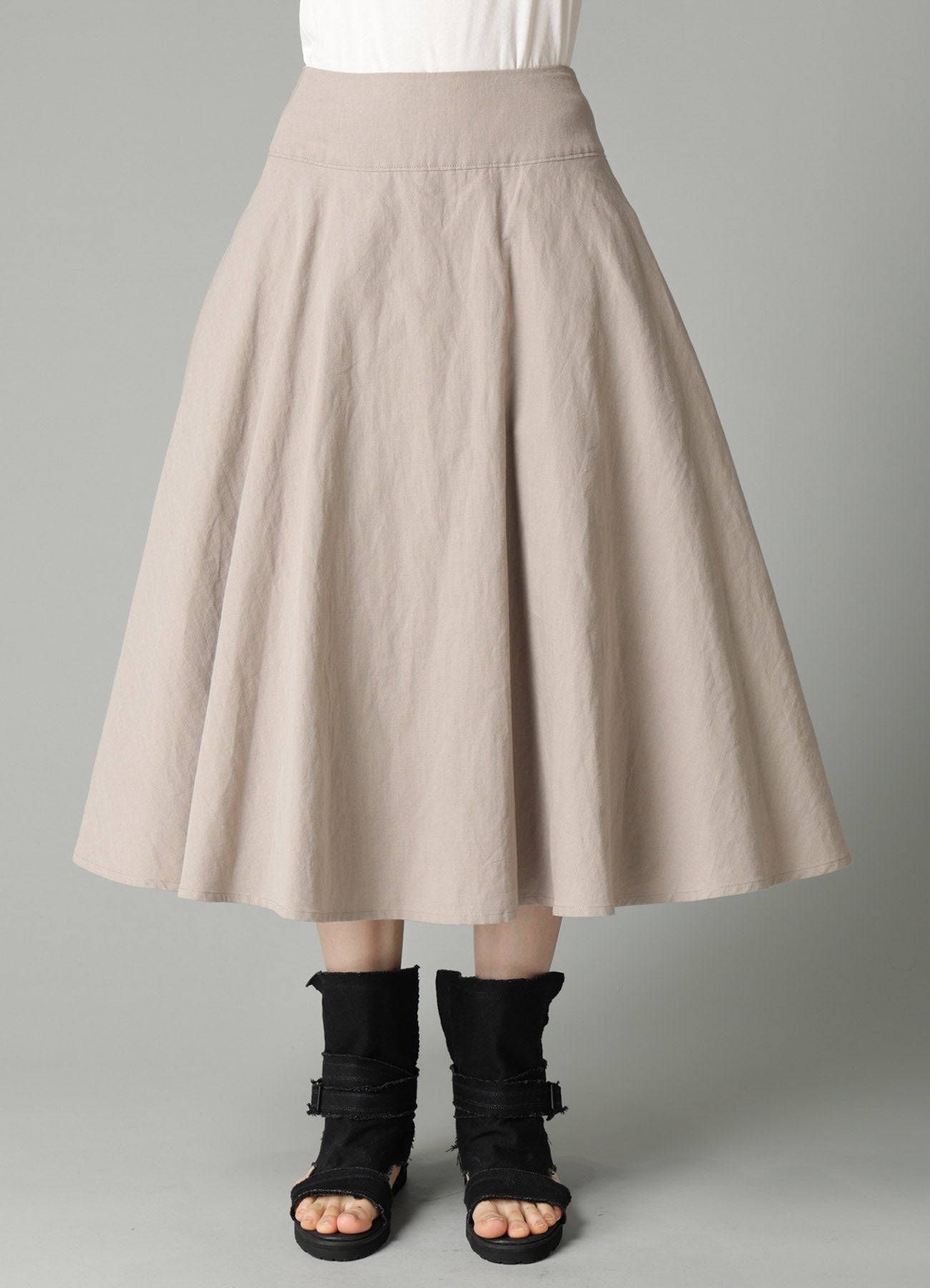 C/Li POPLIN GATHER PETTICOAT SKIRT