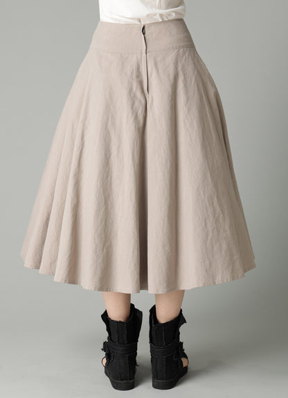 C/Li POPLIN GATHER PETTICOAT SKIRT