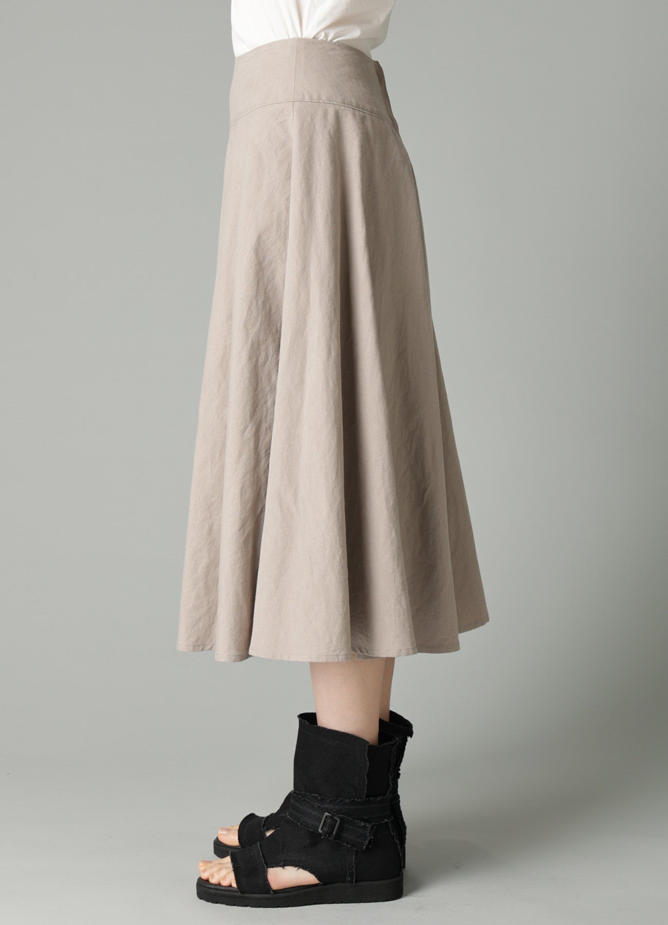 C/Li POPLIN GATHER PETTICOAT SKIRT