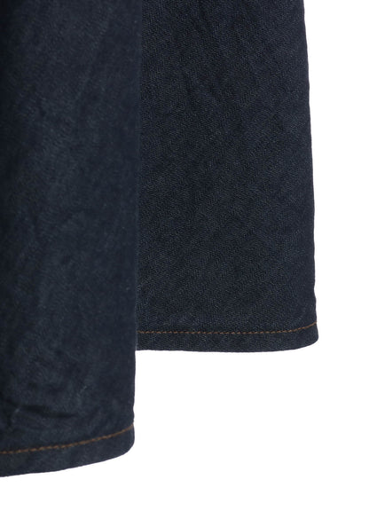 8OZ BIO DENIM FLARE WRAP SKIRT