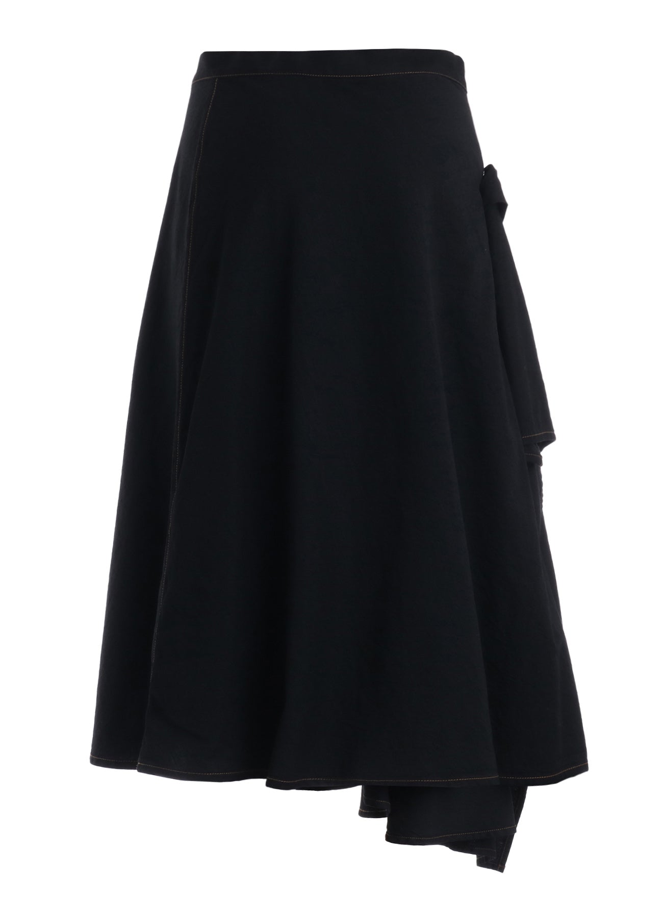 8OZ BIO DENIM FLARE WRAP SKIRT