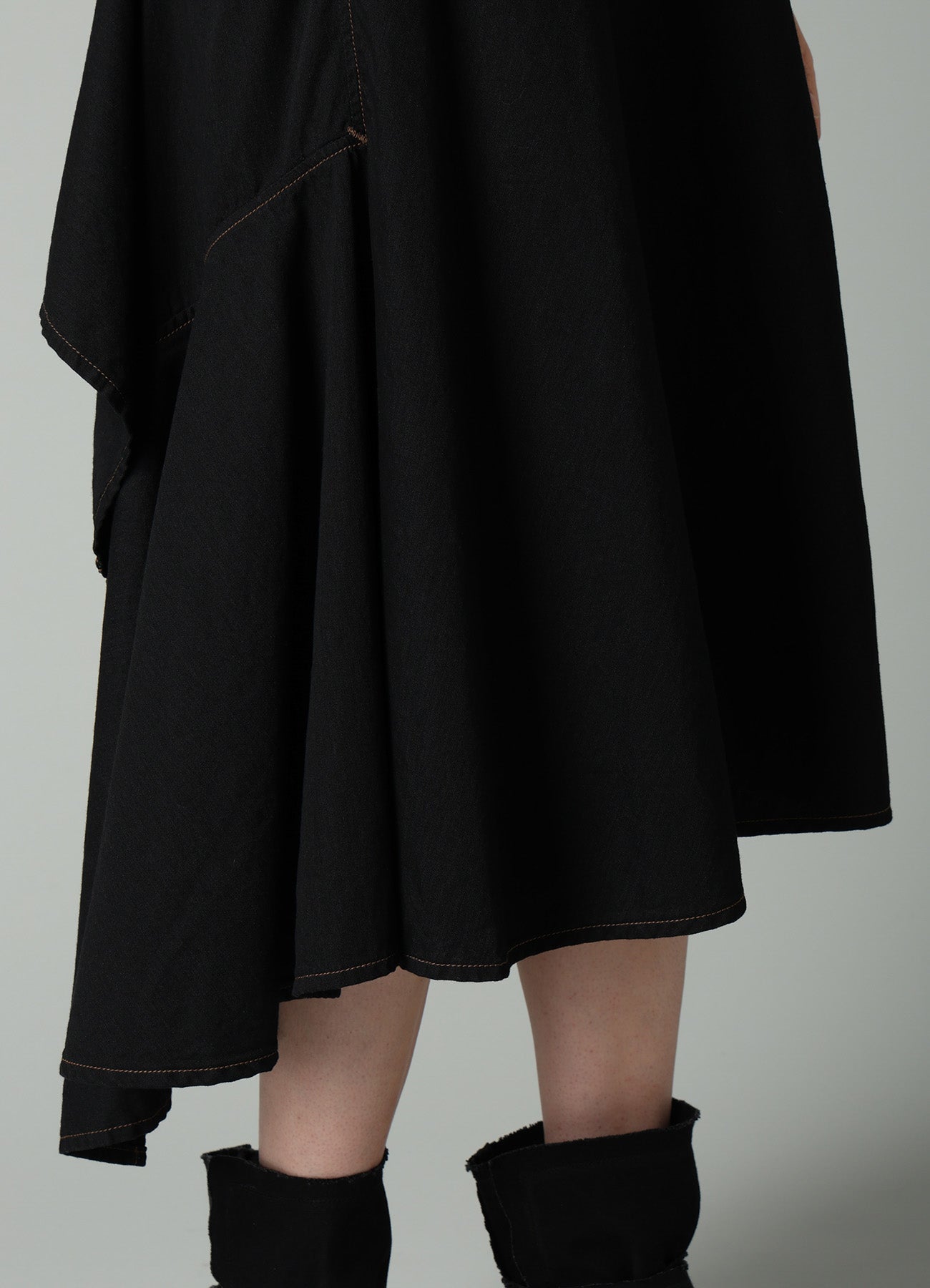 8OZ BIO DENIM FLARE WRAP SKIRT