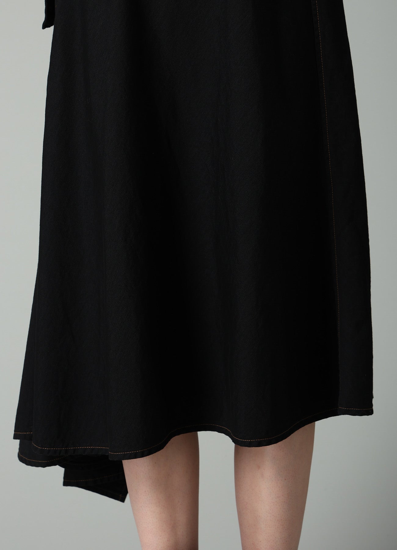 8OZ BIO DENIM FLARE WRAP SKIRT