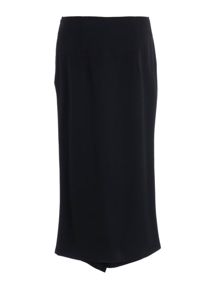 WOOL GABARDINE FLARED SKIRT