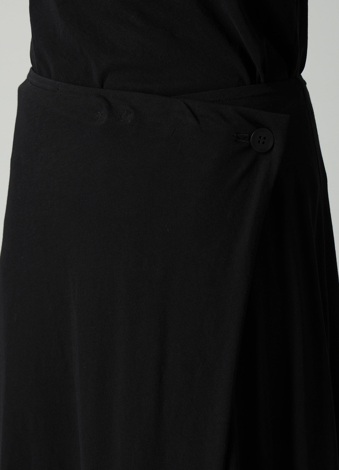 COTTON SINGLE JERSEY BUTTON LONG SKIRT – THE SHOP YOHJI YAMAMOTO