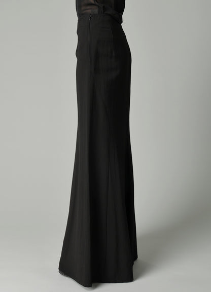 Ry/Li TROPICAL DIAGONAL CUTTING LONG SKIRT