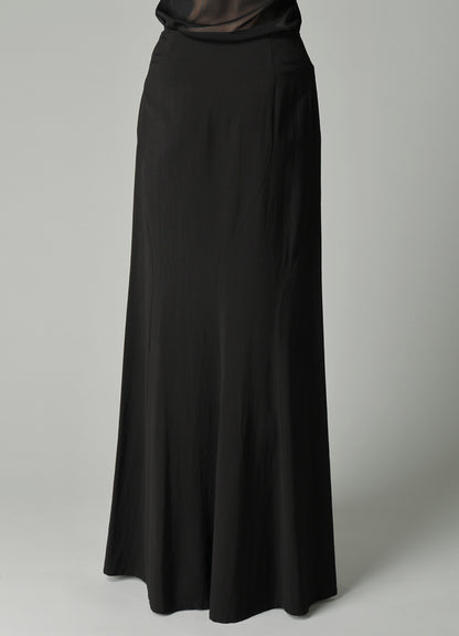 Ry/Li TROPICAL DIAGONAL CUTTING LONG SKIRT
