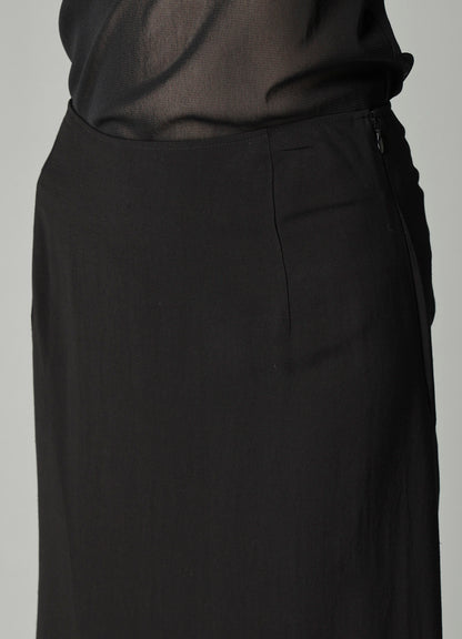 Ry/Li TROPICAL DIAGONAL CUTTING LONG SKIRT