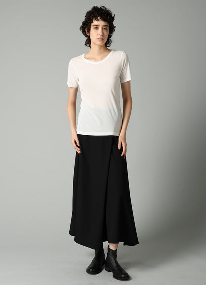 HIGH TWISTED SINGLE JERSEY SHORT SLV ROUND NECK T