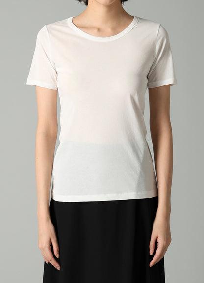 HIGH TWISTED SINGLE JERSEY SHORT SLV ROUND NECK T