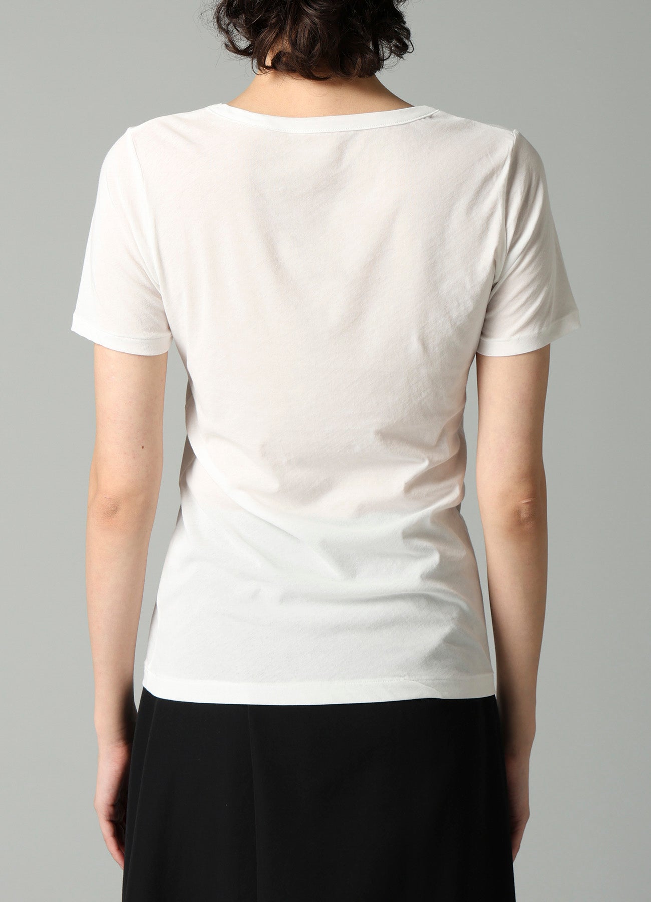 HIGH TWISTED SINGLE JERSEY SHORT SLV ROUND NECK T