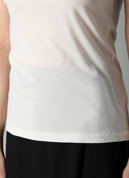 HIGH TWISTED SINGLE JERSEY SHORT SLV ROUND NECK T