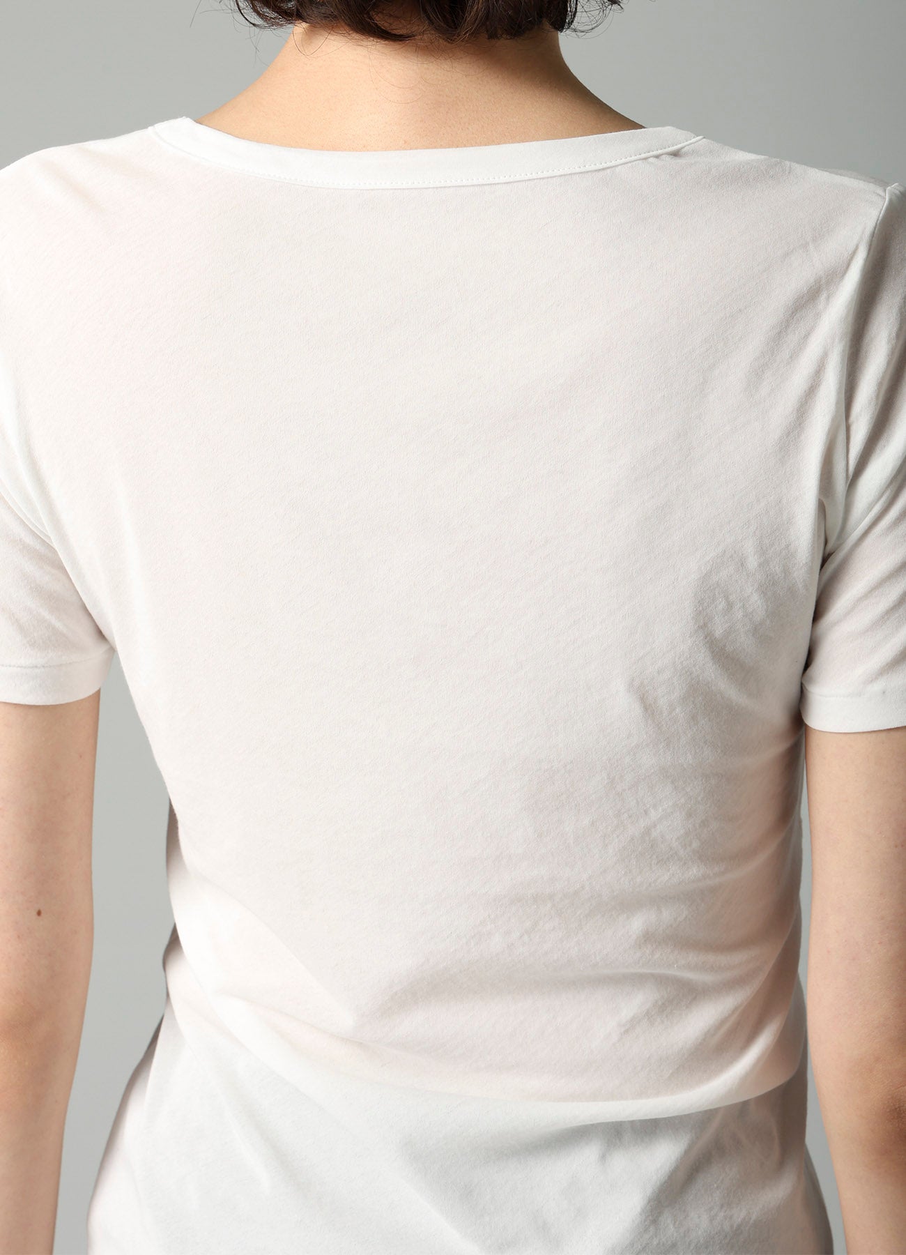 HIGH TWISTED SINGLE JERSEY SHORT SLV ROUND NECK T