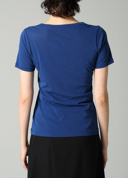 HIGH TWISTED SINGLE JERSEY SHORT SLV ROUND NECK T