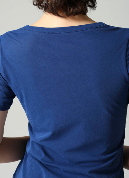 HIGH TWISTED SINGLE JERSEY SHORT SLV ROUND NECK T