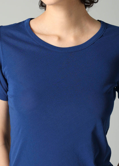 HIGH TWISTED SINGLE JERSEY SHORT SLV ROUND NECK T