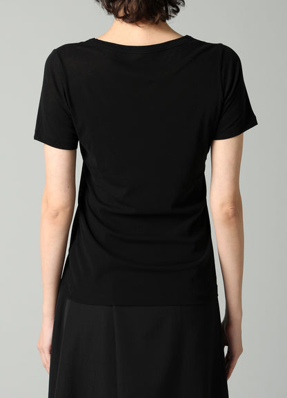 HIGH TWISTED SINGLE JERSEY SHORT SLV ROUND NECK T