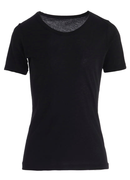 HIGH TWISTED SINGLE JERSEY SHORT SLV ROUND NECK T