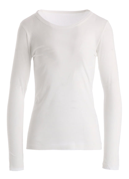 HIGH TWISTED SINGLE JERSEY LONG SLV ROUND NECK T