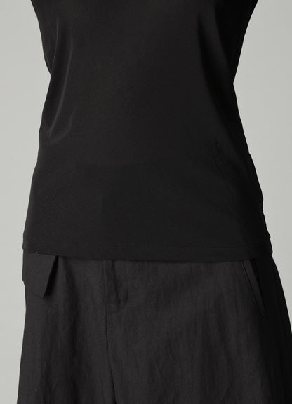 HIGH TWISTED SINGLE JERSEY LONG SLV ROUND NECK T