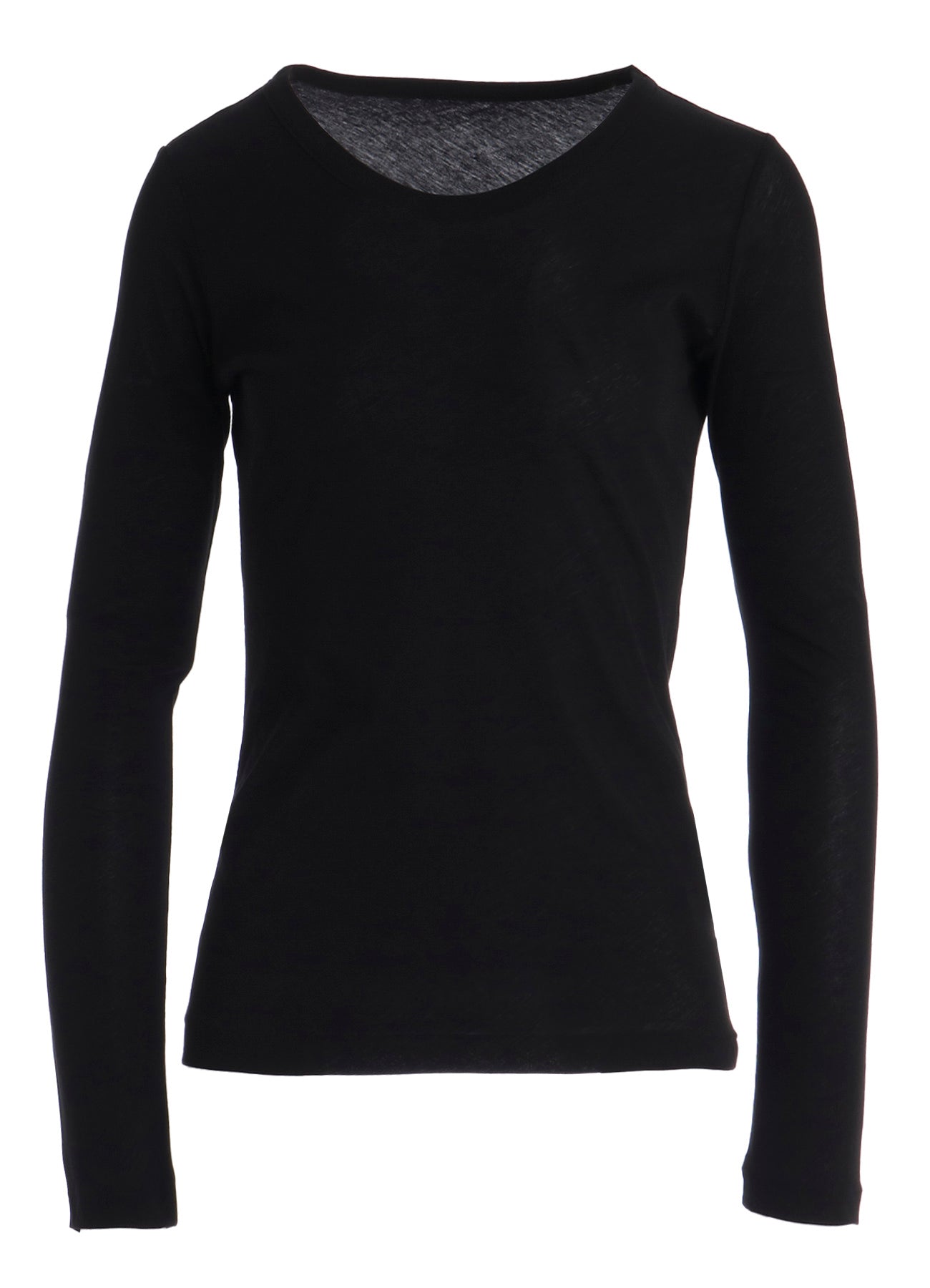 HIGH TWISTED SINGLE JERSEY LONG SLV ROUND NECK T