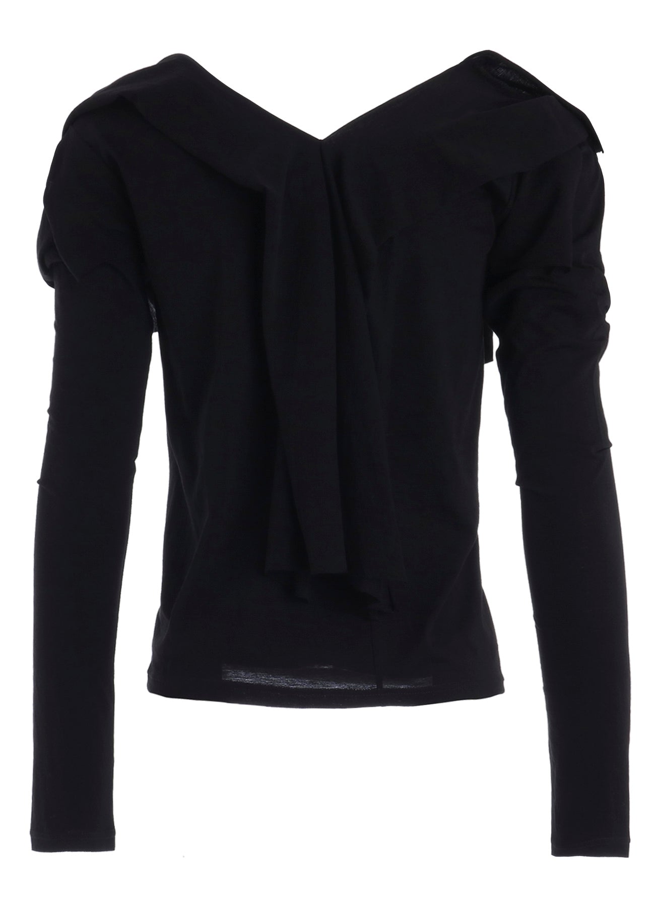 SUPIMA SINGLE JERSEY BIG COLLAR LONG SLV T